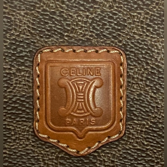 CELINE Vintage Brown Macadam M92 Wristlet/Clutch bag - Picture 3 of 14